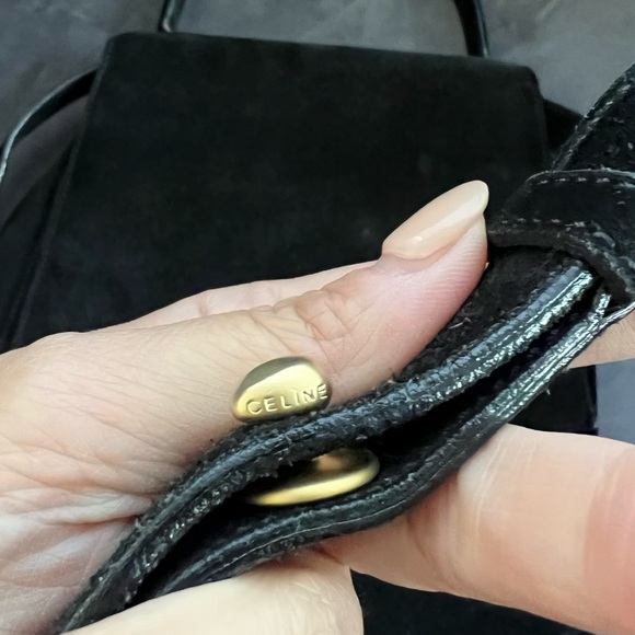 Vintage Celine Triomphe Suede Two-Way bag - Picture 6 of 17